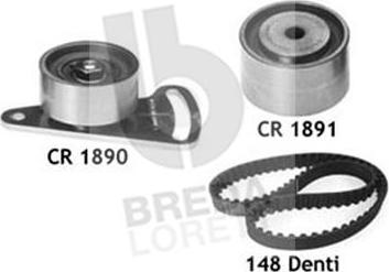 Breda Lorett KCD0069 - Комплект зубчатого ремня ГРМ autospares.lv