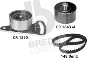 Breda Lorett KCD0068 - Комплект зубчатого ремня ГРМ autospares.lv