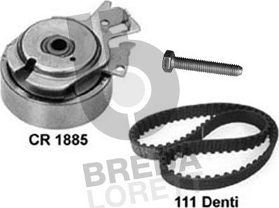 Breda Lorett KCD0019 - Комплект зубчатого ремня ГРМ autospares.lv