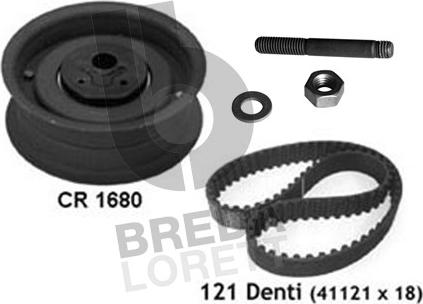 Breda Lorett KCD0031 - Комплект зубчатого ремня ГРМ autospares.lv