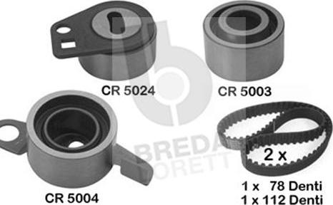 Breda Lorett KCD0038 - Комплект зубчатого ремня ГРМ autospares.lv