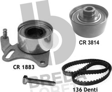 Breda Lorett KCD0024 - Комплект зубчатого ремня ГРМ autospares.lv