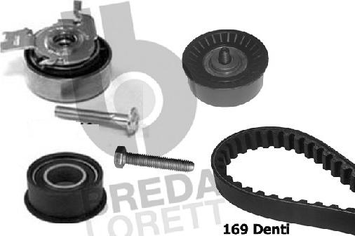 Breda Lorett KCD0028 - Комплект зубчатого ремня ГРМ autospares.lv