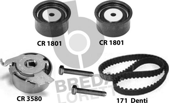 Breda Lorett KCD0159 - Комплект зубчатого ремня ГРМ autospares.lv