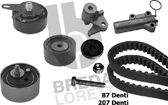 Breda Lorett KCD0157 - Комплект зубчатого ремня ГРМ autospares.lv