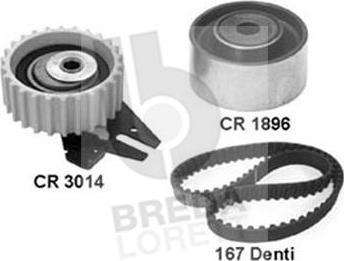 Breda Lorett KCD0101 - Комплект зубчатого ремня ГРМ autospares.lv