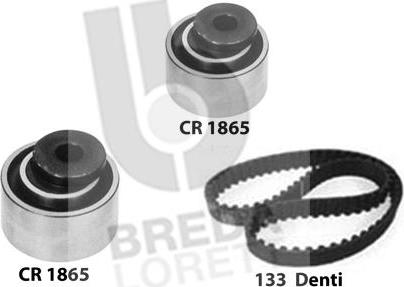 Breda Lorett KCD0114 - Комплект зубчатого ремня ГРМ autospares.lv