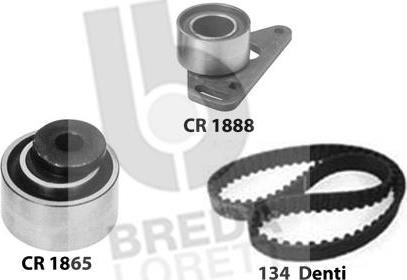 Breda Lorett KCD0115 - Комплект зубчатого ремня ГРМ autospares.lv