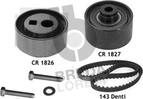 Breda Lorett KCD0110 - Комплект зубчатого ремня ГРМ autospares.lv