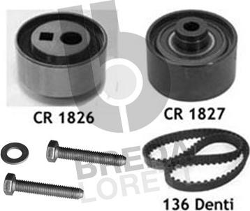 Breda Lorett KCD0111 - Комплект зубчатого ремня ГРМ autospares.lv