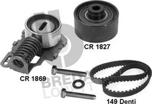 Breda Lorett KCD0112 - Комплект зубчатого ремня ГРМ autospares.lv