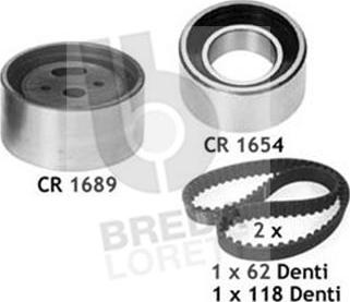 Breda Lorett KCD0117 - Комплект зубчатого ремня ГРМ autospares.lv