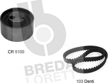 Breda Lorett KCD0182 - Комплект зубчатого ремня ГРМ autospares.lv