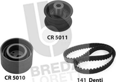 Breda Lorett KCD0130 - Комплект зубчатого ремня ГРМ autospares.lv