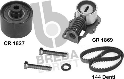 Breda Lorett KCD0124 - Комплект зубчатого ремня ГРМ autospares.lv