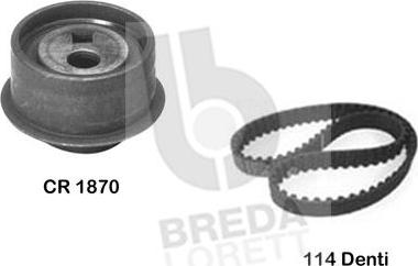 Breda Lorett KCD0121 - Комплект зубчатого ремня ГРМ autospares.lv