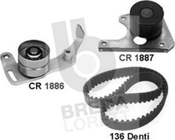 Breda Lorett KCD0123 - Комплект зубчатого ремня ГРМ autospares.lv