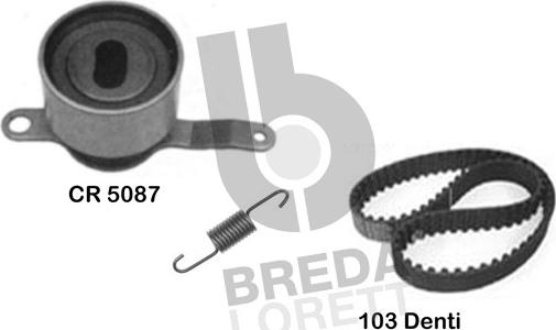 Breda Lorett KCD0175 - Комплект зубчатого ремня ГРМ autospares.lv