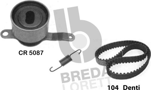 Breda Lorett KCD0176 - Комплект зубчатого ремня ГРМ autospares.lv