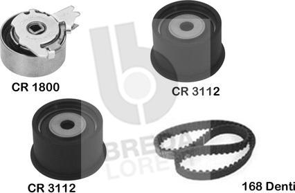 Breda Lorett KCD0369 - Комплект зубчатого ремня ГРМ autospares.lv