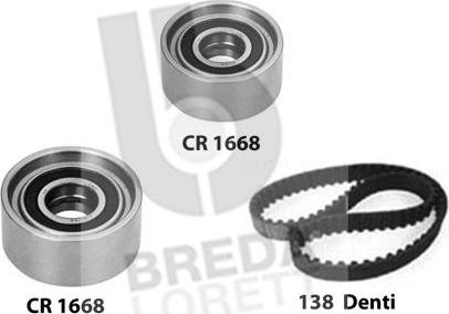 Breda Lorett KCD0309 - Комплект зубчатого ремня ГРМ autospares.lv