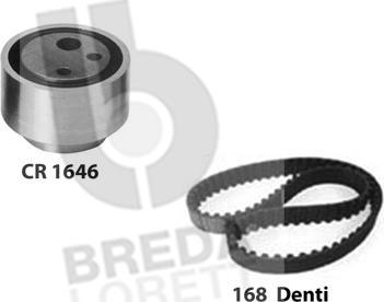 Breda Lorett KCD0308 - Комплект зубчатого ремня ГРМ autospares.lv