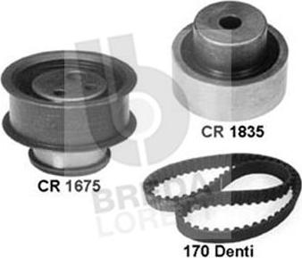 Breda Lorett KCD0307 - Комплект зубчатого ремня ГРМ autospares.lv