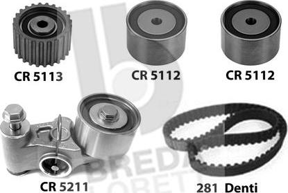 Breda Lorett KCD0316 - Комплект зубчатого ремня ГРМ autospares.lv