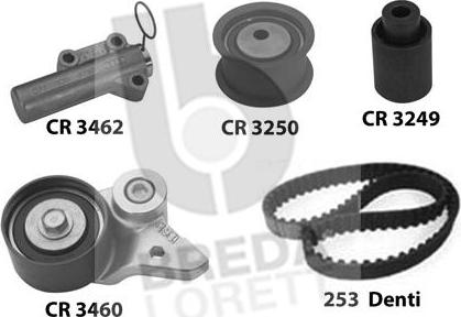 Breda Lorett KCD0313 - Комплект зубчатого ремня ГРМ autospares.lv