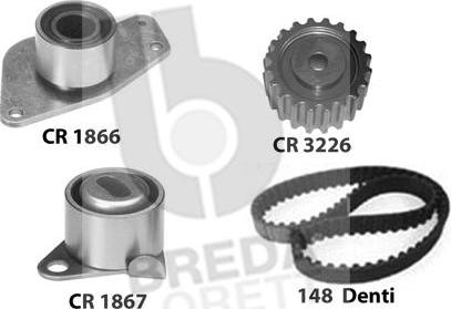 Breda Lorett KCD0380 - Комплект зубчатого ремня ГРМ autospares.lv