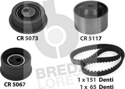 Breda Lorett KCD0298 - Комплект зубчатого ремня ГРМ autospares.lv