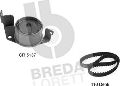 Breda Lorett KCD0254 - Комплект зубчатого ремня ГРМ autospares.lv