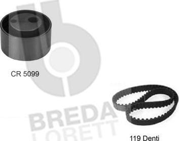 Breda Lorett KCD0200 - Комплект зубчатого ремня ГРМ autospares.lv