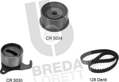 Breda Lorett KCD0208 - Комплект зубчатого ремня ГРМ autospares.lv