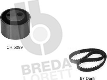 Breda Lorett KCD0210 - Комплект зубчатого ремня ГРМ autospares.lv