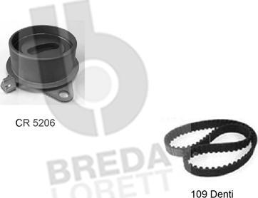 Breda Lorett KCD0212 - Комплект зубчатого ремня ГРМ autospares.lv