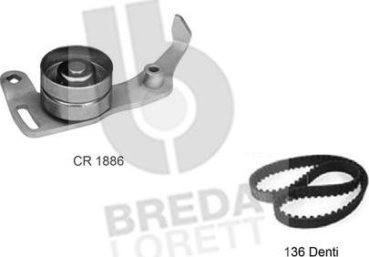 Breda Lorett KCD0229 - Комплект зубчатого ремня ГРМ autospares.lv