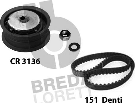 Breda Lorett KCD0278 - Комплект зубчатого ремня ГРМ autospares.lv