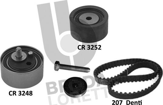 Breda Lorett KCD0794 - Комплект зубчатого ремня ГРМ autospares.lv