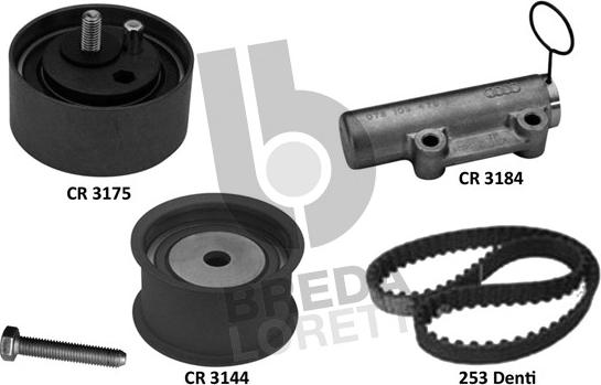 Breda Lorett KCD0747 - Комплект зубчатого ремня ГРМ autospares.lv