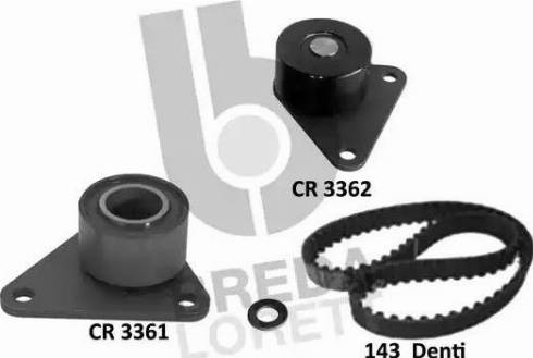 Breda Lorett KCD0758 - Комплект зубчатого ремня ГРМ autospares.lv