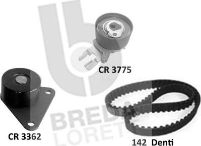 Breda Lorett KCD0764 - Комплект зубчатого ремня ГРМ autospares.lv