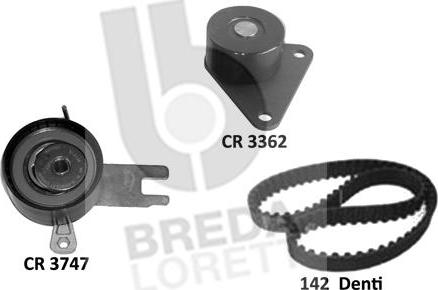 Breda Lorett KCD0765 - Комплект зубчатого ремня ГРМ autospares.lv