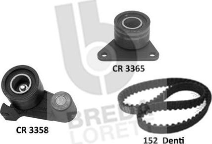 Breda Lorett KCD0766 - Комплект зубчатого ремня ГРМ autospares.lv