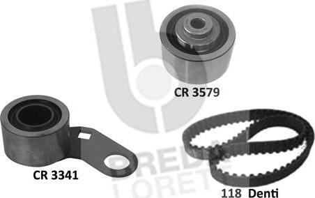 Breda Lorett KCD0760 - Комплект зубчатого ремня ГРМ autospares.lv