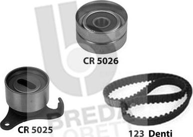 Breda Lorett KCD0703 - Комплект зубчатого ремня ГРМ autospares.lv