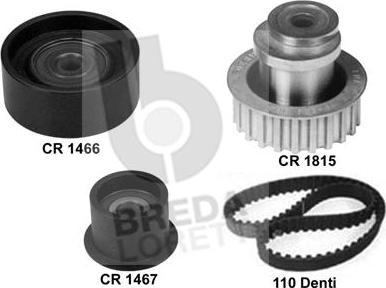 Breda Lorett KCD0717 - Комплект зубчатого ремня ГРМ autospares.lv