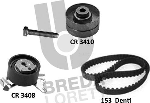 Breda Lorett KCD0788 - Комплект зубчатого ремня ГРМ autospares.lv