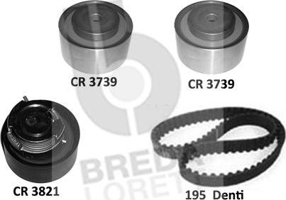 Breda Lorett KCD0783 - Комплект зубчатого ремня ГРМ autospares.lv