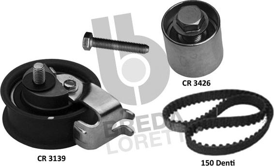 Breda Lorett KCD0731 - Комплект зубчатого ремня ГРМ autospares.lv